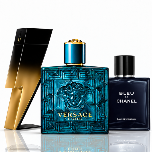 Sada 3 parfumov | Bad Boy Extreme, Blue de Chanel, Eros Versace - 100ml