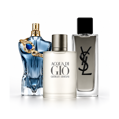 Sada 3 parfumov | Le Beau Narcisse Eau de Parfum – 125 ml | Acqua di Giò Eau de Toilette Giorgio Armani – 200 ml | MYSLF Eau de Toilette Intense YSL – 100 ml
